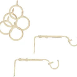 Bastone tenda avorio oro silver terminale Pastorale Linea Oro