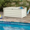 Baule da giardino bianco BrightWood 454L