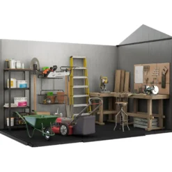 Casetta da giardino grande grigio Oakland 7511