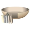 Casseruola in alluminio pressato Beige Linea Diamante diametro 20 cm