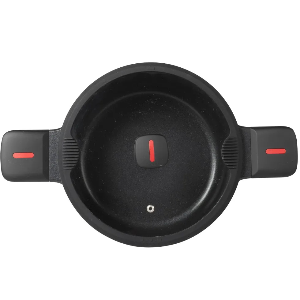 Casseruola in alluminio pressofuso con coperchio in vetro Linea Grenoble diametro 24 cm