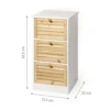 Cassettiera Multiuso 3 cassetti Legno di Abete Linea Woodhandy