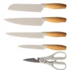 Ceppo coltelli con stand Wood Design 5 pezzi