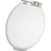 Copriwater in legno Bianco 37x43,4 cm