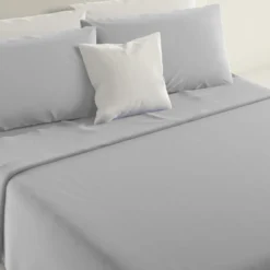 Lenzuola Completo Letto 1 Piazza e mezza Marta Grigio perla