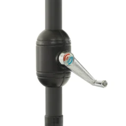 Ombrellone Decentrato a Semicerchio da Balcone con manovella Ècru h2,30x1,30 metri
