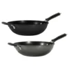 Padella wok con manici diametro 34 cm
