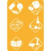 Pattumiera con coperchio colore marrone 10 litri