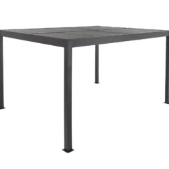 Pergola Bioclimatica in Alluminio Grigio Scuro 3x3 metri