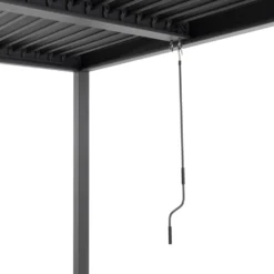 Pergola Bioclimatica in Alluminio Grigio Scuro 3x3 metri
