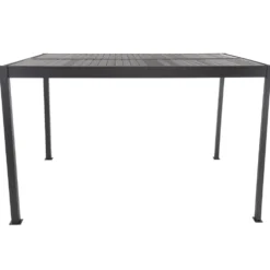 Pergola Bioclimatica in Alluminio Grigio Scuro 3x4 metri