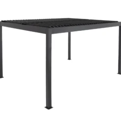 Pergola Bioclimatica in Alluminio Grigio Scuro 3x4 metri