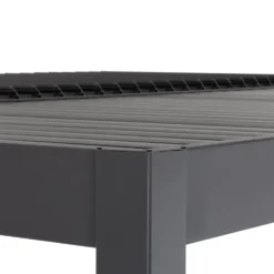 Pergola Bioclimatica in Alluminio Grigio Scuro 3x6 metri