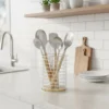 Portautensili da Cucina in Metallo e Legno di Pino