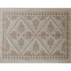 Tappeto Rettangolare Sassari in cotone e poliestere Tortora 70x120 cm