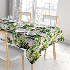 Tovaglia antimacchia Linea Flowers 10 posti