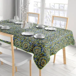 Tovaglia Antimacchia Linea Mandala 10 Posti 140x300 cm