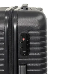 Trolley Semirigido 19" Nero in ABS con 4 ruote